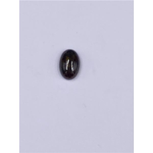 NATURAL BLACK WELO OPAL 1.88CT, 12.16 X 8.13 X 4.37MM, OVAL CABOCHON, ETHIOPIA, HEATED, PLENTY OF