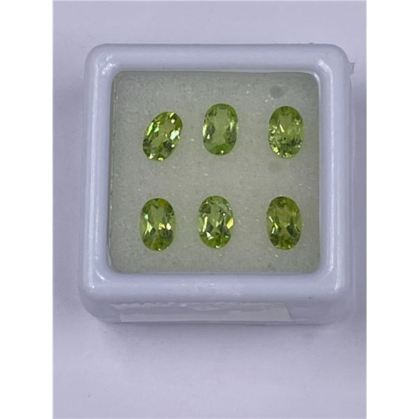 NATURAL PERIDOT 2.82CT, 6 X 4MM, OVAL CUT, EYE CLEAN, BRAZIL, UNTREATED