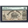 1861 $20 T-18 Confederate PMG 30