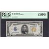 1934A $5 N Africa Silver Certificate PCGS 64PPQ
