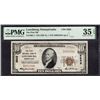 Image 1 : 1929 $10 Leechburg PA National PMG 35EPQ