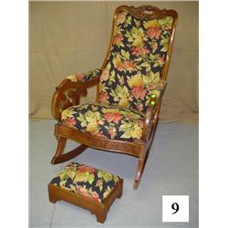 Rocker w/Matching Foot Stool
