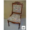 Image 1 : Floral Tapestry Victorian Chair