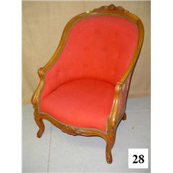Rose Back Chair w/No Casters