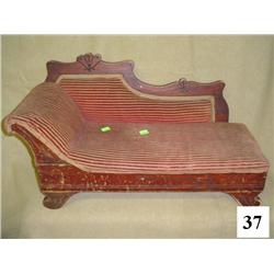 Childs Doll Fainting Couch Dated 1908