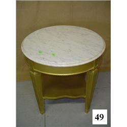 Marble Top Lamp Table