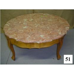 Marble Top Table 33 Inch Diameter