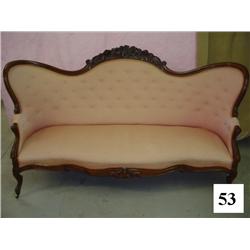 Carved Rose Wing Back Sofa