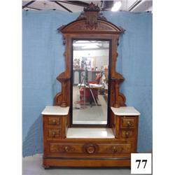 Eastlake Step Down Marble Top Vanity