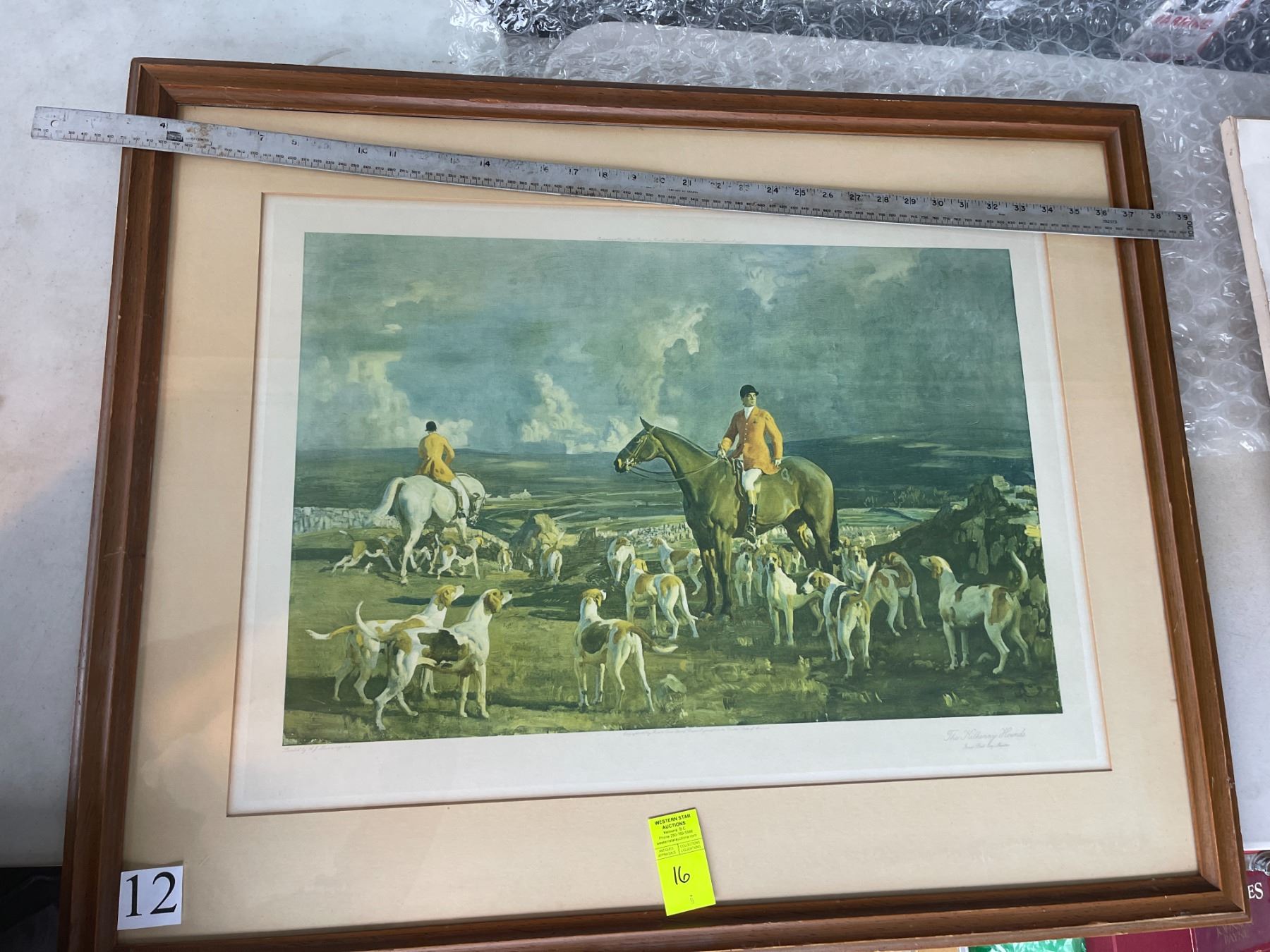 Print Sir Alfred James "The Kilkenny Hounds"
