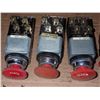 Image 2 : Lot of (17) Fuji Mushroom Reset Red Push Buttons