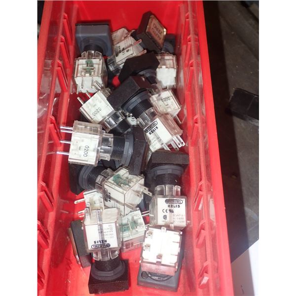 Lot of (17) Schlegel Contact Blocks #BZLI5/BZL15, White Indicator Light