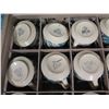 Image 2 : Qty 16 Shenango China Bird of Paradise Original 'Willows' Restaurant Mugs 3"D x 2.5"H in Plastic Rac