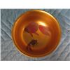 Image 2 : Qty 8 Lacquered Japanese Bowls w/ Fish Motif, Marked 'Japan' 4.5"Dia, 2"H