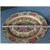 Image 8 : Vintage Decorated in Hong Kong Famille Rose Oval Serving Dish 16"L (Stand not included)