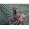 Image 2 : Warrior on Horse Sculpture, Stamped Frederic Remington 10" Base, 27"H