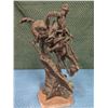 Image 8 : Warrior on Horse Sculpture, Stamped Frederic Remington 10" Base, 27"H
