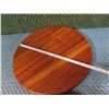 Image 10 : Qty 2 Round Lazy Susan Trays & Monkeypod Leaf Tray