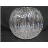 Image 3 : Round Cut Glass Bowl Vase 8" Diameter x 7"H