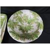 Image 2 : Round 14" Bowl & Square 20" Dish w/ "Ti" Leaf Design by Mike Lee, Hawaii