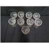 Image 2 : Qty 9 Stemmed Etched Champagne Glasses