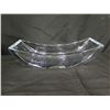 Image 8 : Curved Glass Rectangle Bowl 14"L & Cambe Heart Shaped Dish 6" Diameter