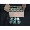 Image 2 : Box of 30 Green Tile Votive Holders & Candles 2.5" Diameter x 2.5"H