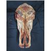 Image 8 : Painted Animal Skull w/ Teeth & Tribal Design 19"L
