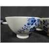 Image 10 : Qty 16 White & Cobalt Blue Rice Bowls w/ Maker's Mark, Fish Plate, etc