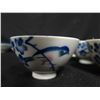 Image 11 : Qty 16 White & Cobalt Blue Rice Bowls w/ Maker's Mark, Fish Plate, etc