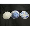 Image 20 : Qty 16 White & Cobalt Blue Rice Bowls w/ Maker's Mark, Fish Plate, etc