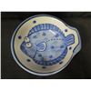 Image 23 : Qty 16 White & Cobalt Blue Rice Bowls w/ Maker's Mark, Fish Plate, etc