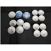 Image 2 : Qty 16 White & Cobalt Blue Rice Bowls w/ Maker's Mark, Fish Plate, etc