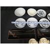 Image 11 : Qty 4 Small Asian Design Plates, 2 Rectangle Trays, 2 Footed Bowls & 2 Trinket Boxes