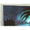 Image 2 : Framed Beach Scene Oil Painting on Paper Substrate ?, Signed June Clay Hawaii 37"x25"