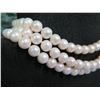 Image 2 : Triple Strand Pearl Necklace w/ Clasp Marked Silver  16"L