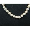 Image 2 : Long Pearl Necklace w/ Metal Clasp 30"L
