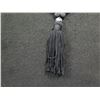 Image 2 : Braided Necklace w/ Two Fish Carved Stone Pendant, Beads & Tassel 19"L