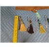 Image 8 : Qty 5 Tassels w/ Asian Beads & Design & Hook, Cut-Out Design Fan