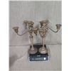 Image 8 : Qty 2 Candelabra, Marked 'Sterling Cement Filled Reinforced' 5lb 15.4oz