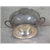 Image 8 : G.R. Collis Silversmith Fideliter Seeva Footed Metal Dish w/ Insert, Handles & Lid 7lb 12.7oz