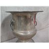 Image 3 : Sheffield Silver Co. 124 Footed Wine Bucket w/ 2 Lion Handles 2lb 4oz 9"Diameter x 10"H