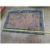 Image 8 : Blue & Tan Asian Floral Area Rug 57"L x 38"W