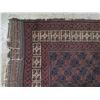 Image 2 : Red Geometric Design Area Rug 91"L x 45"W