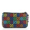 Image 2 : Gucci Black Multicolor Psychedelic Print GG Coated Canvas iPhone Pouch