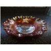 Image 2 : 7 ¼” STARBURST STAR OF DAVID MARIGOLD CARNIVAL GLASS SEE PHOTOS