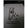 Image 2 : STERLING SILVER CROSS 6.7 GRAMS & RELIGIOUS NECKLACE