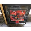 Image 1 : FRAMED CALGARY FLAMES 8X10 CHARITY PHOTO WITH SIGNATURES