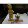Image 2 : ELITE WARE CHALKWARE BOY & PEARLITE MARBLCRAFT POLAR BEAR