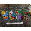 Image 1 : 4 VINTAGE MCDONALD LAND GLASS TUMBLERS
